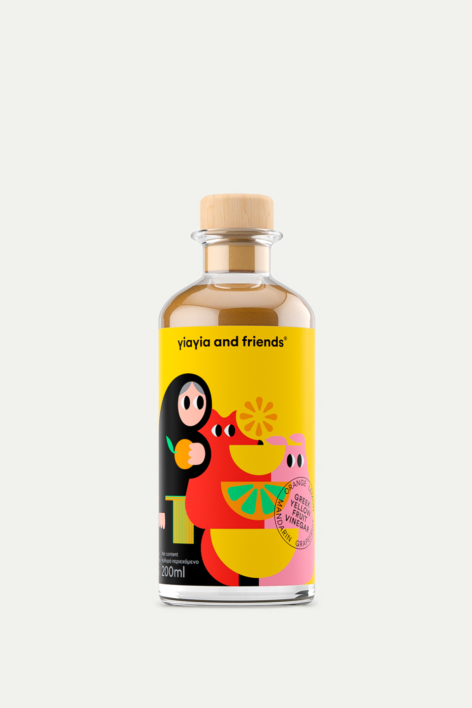 Greek yellow fruit vinegar - Yiayia and friends